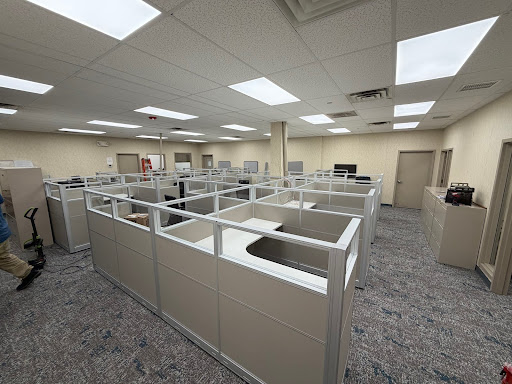 Open office cubicle layout